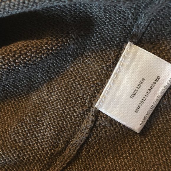 Eileen Fisher, Brown, Linen Tunic - Picture 3 of 4